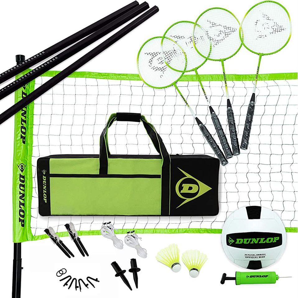 Dunlop Volleyball and Badminton Combo Set