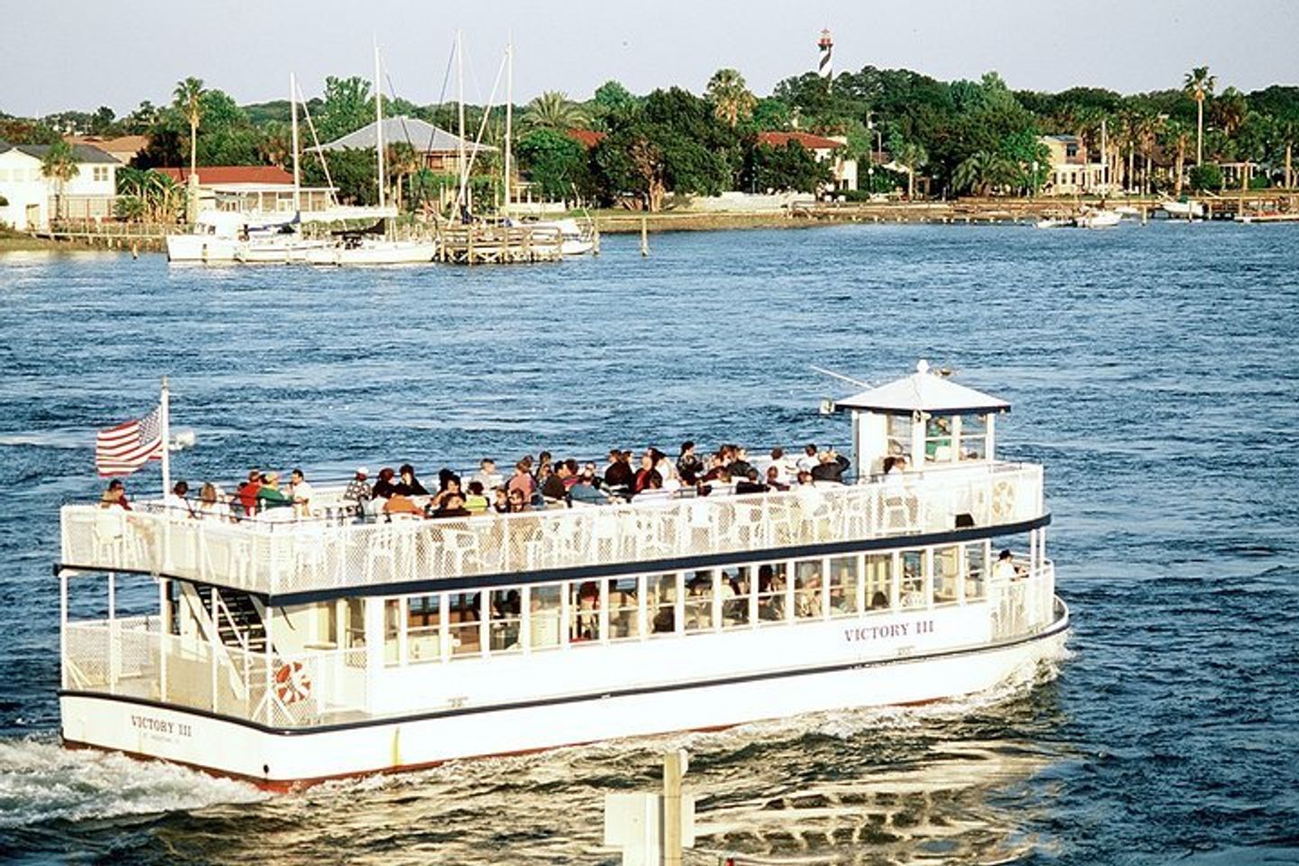 Take a boat tour of the Vivari Channel