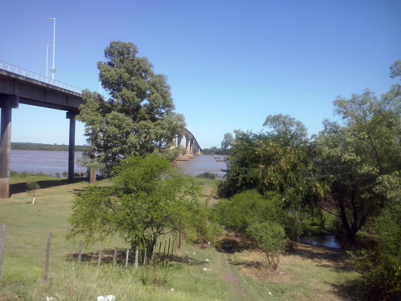 vista del puente del lado uruguayo
